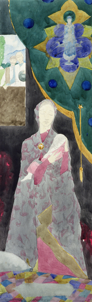 A Cradle Song, 1932 (watercolour & pencil on board)