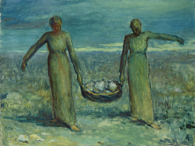 The Stone Carriers (oil on panel)