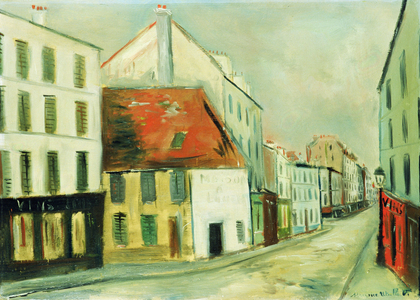 La Rue Marcadet (oil on canvas)