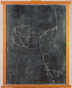 The Blackboards, Dublin, 1974 (chalk on painted wood)