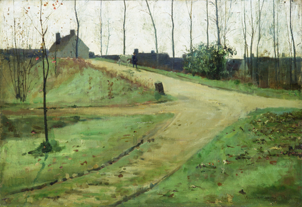 An October Morning (oil on canvas)