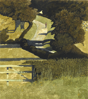 Cross-Country Road (w/c on paper)