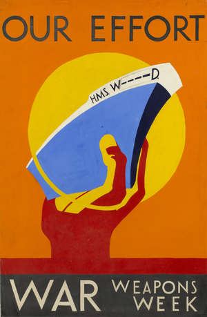 'War Weapons Week' poster, c.1943 (gouache)