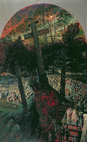 Crucifixion, 1959 (oil on hardboard)