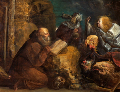 The Temptation of St. Anthony (oil on panel)