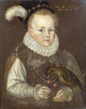Portrait of a child aged 4 years, 1572