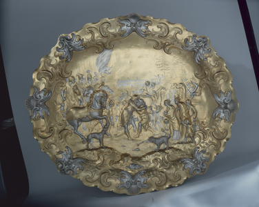 Ceremonial plate, Augsburg, before 1647 (silver & silver gilt)