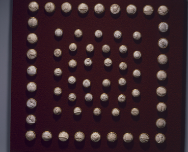 Set of 64 buttons, Moscow, early 18th century (ivory & gold)