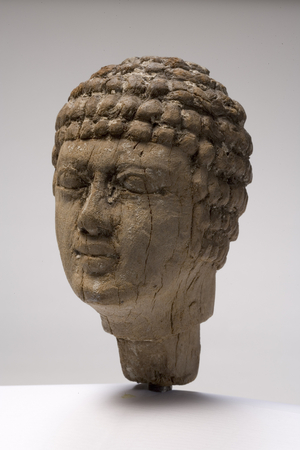 Head of a man (wood) (see also 249004-6)