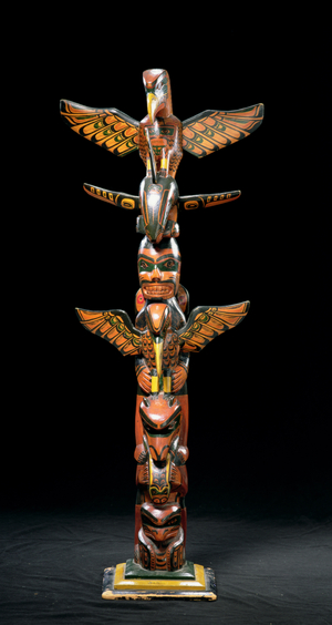 Totem pole (painted wood)