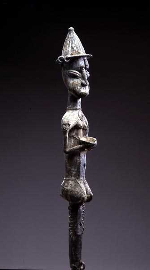 Staff, Yoruba, Nigeria, 19th-20th century (wrought iron)