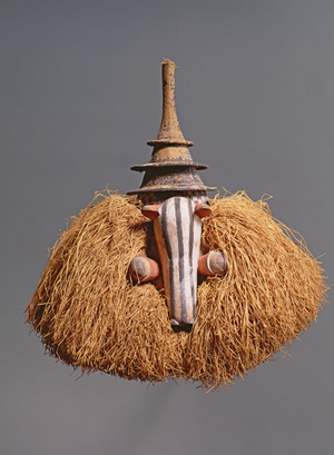 Zoomorphic Mask (wood & fibre) (see also 181651, 181652)