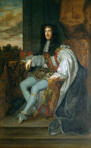 Portrait of King Charles II (1630-85) (oil on canvas)