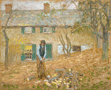 Woodchopper, 1902 (pastel on wove paper)