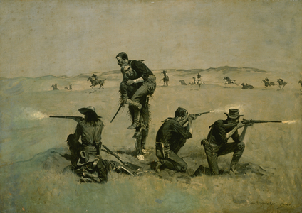 The Last Stand (Twenty-Five to One) c.1896 (oil on canvas)