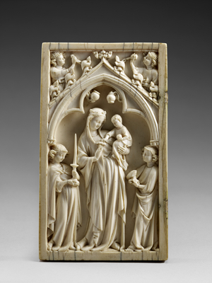 Virgin and Child in Glory, c.1325-50 (ivory)
