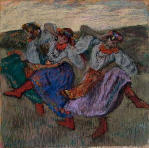 Russian Dancers, c.1899 (pastel on tracing paper mounted on cardboard)