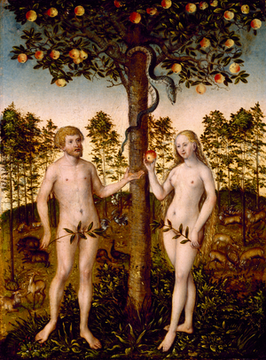 The Fall of Man, 1549 (oil on panel)