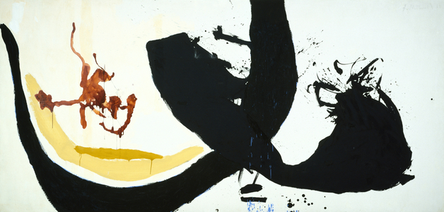 Black on White, 1961 (oil on canvas)