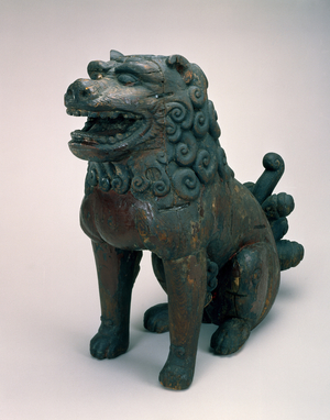 Shishi (Guardian Lion or Dog) (wood with lacquer)