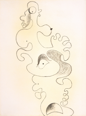 Composition, 1930 (charcoal on paper)