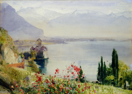 The Castle at Chillon (w/c on paper)