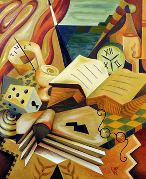 The Reading Corner, 1999 (oil on canvas)