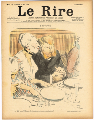 Cover of “” Le Lire””, Satirical en Colours, 1898_5_14: Province - Province Illustration by Hermann-Paul (1864-1940)