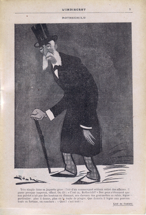 L'Indiscret, Satirique en N & B, 1902_10_8: Rothschild - Illustration by Leal de Camara (1877-1948)