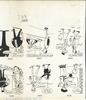 Le Nouveau candide, Satirique en N & B, ca. 1964_5_13: - Illustration by Jacques Faizant (1918-2006)