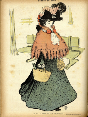 Illustration for the magazine "Le Rire", 1896 (engraving)