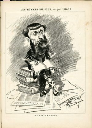 Illustration by Manuel Luque (1854-1919) in La Caricature (1880), 1886-10-2 - Leroy Charles (1816-1879)