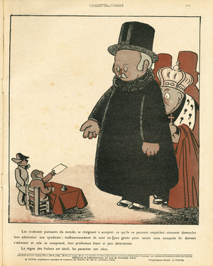 L'Assiette au Beurre, number 475, Satirique en couleurs, 1910_5_7: Social, Revolution, Sovereigners - Patron/Bourgeois