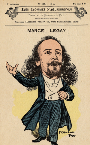 Cover of Les Hommes d'aujourd'hui, number 415,, illustration by Fernand Fau (1858-1919): Legay Marcel (1851-1915)