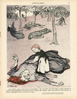 L'Assiette au Beurre, number 410, Satirique en couleurs, 1909_2_6: Childhood, Misere, Repression, Private property - Briand Aristide, Worker Worker