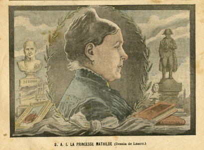 Illustration of Achille Lemot (1846-1909) in Le Pelerin, 17/01/04 - S A I Princess Mathilde (Mathilde Bonaparte, 1820-1904) - Second Empire - Napoleon I, Princess Mathilde, Jerome Napoleon