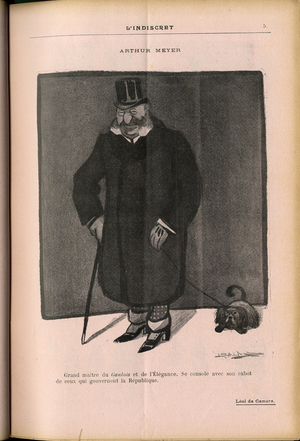 L'Indiscret, Satirique en N & B, 1903_1_21: Antisemitism - Meyer Arthur (1844-1924)