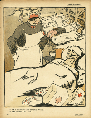 L'Assiette au Beurre, number 363, Satirique en couleurs, 1908_3_14: Antimilitarism, Medical - Soldiers (lithograph)