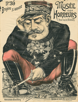 The Museum of Horrors, number 39, 1900_07_17, illustration by V. Lenepveu: Brugere s'amuse - Armee, Case Dreyfus - Brugere Joseph (1841-1918). Rights reserved