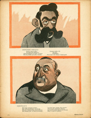 L'Assiette au Beurre, number 142, Satirique en couleurs, 1903_12_19: Briand Aristide, Maurice Berteaux (1852-1911) (lithograph)