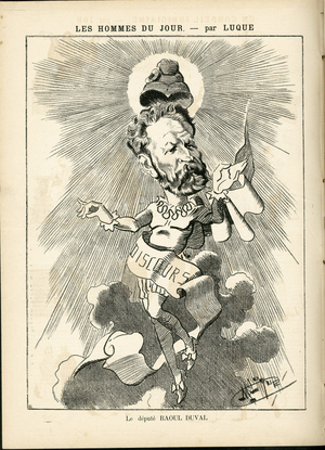 Illustration by Manuel Luque (1854-1919) in La Caricature (1880), 1886-12-4 - Duval Raoul (1807-1893) - Phrygian hat