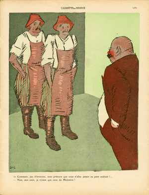 L'Assiette au Beurre, number 457, Satirique en couleurs, 1910_1_1: Ministere