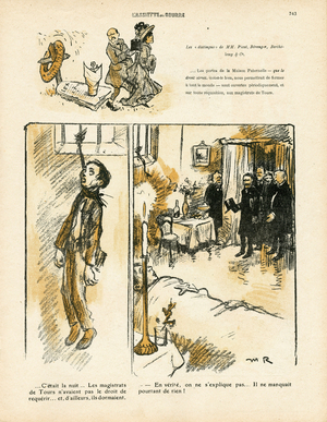 L' Assiette au Beurre, number 411, Satirique en couleurs, 1909_2_13: Childhood, Suicide, Mettray, Abuse -