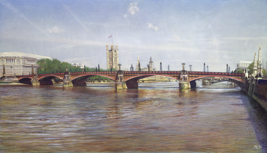 Lambeth Bridge, 1994 (w/c on paper)