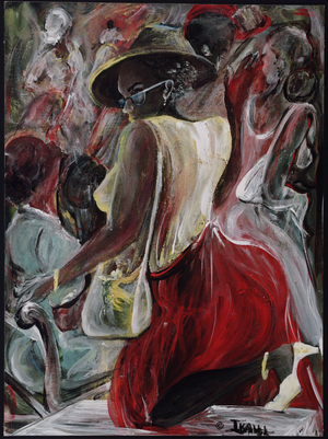 Profiling, 2005 (acrylic on acid free board)