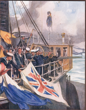 The Little Admiral, illustration from 'Drake's Drum and Other Songs of the Sea' by Henry Newbolt (1862-1938) (colour litho)