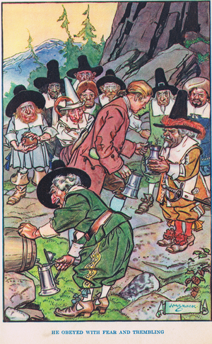 Rip Van Winkle, illustration from 'Modern Stories' (colour litho)