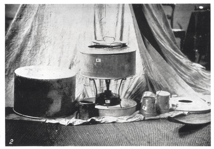 The Culinary Department of Sir Ernest Shackleton's (1874-1922) 'Nimrod' Expedition to the Antarctic: A Nansen Cooking Stove (b/w photo)