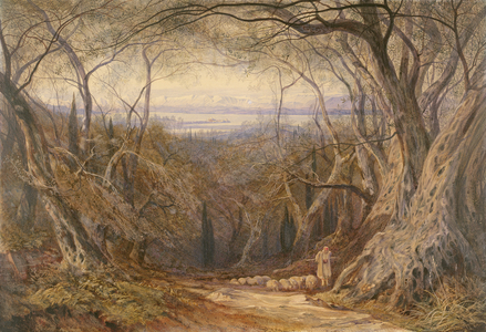 Corfu, 1871 (w/c & gouache on off-white paper)