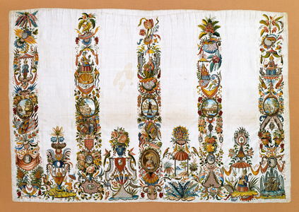 Woman's Apron, c.1760 (silk with metallic threads)